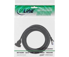 InLine ® Lovaties- in pratęsimo, S / FTP (PiMf), Cat.6A, be halogenų, vario, juoda, 7.5m