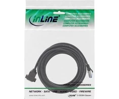 InLine ® Lovaties- in pratęsimo, S / FTP (PiMf), Cat.6A, be halogenų, vario, juoda, 7.5m