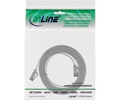 InLine ® Plokščias pleistras kabelis, U / FTP, Cat.8.1, TPE halogenas be, pilkas, 1,5 m