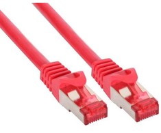 InLine Pečkordas S / FTP, PIMF, 6 kat., PVC, raudonasis 15m (76415R)