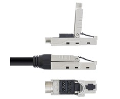 InLine ® Langų kabelis, U / UTP, 6A kat., be halogenų, AWG23, varis, juoda, 40m