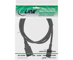 InLine Maitinimo kabelis ® Maitinimo adapterio laidas, IEC-60320 C20–C13, 3x1,5 mm², maks. 10A, juodas, 3m