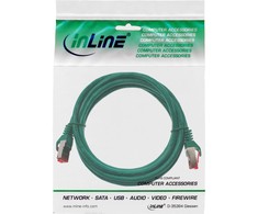 InLine patch cable Cat.6, S/FTP (PiMf), 250MHz, žalias - 1m