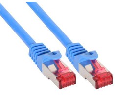 InLine Pechcord S / FTP, PiMF, Cat.6, 250MHz, PVC, mėlyna 30m (76430B)