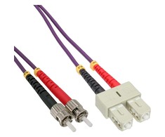 InLine Pluoštas Patchcord SC / ST, 50 / 125μm, OM4 7,5m (82575P)