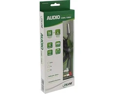 Kabelis InLine ® Comment Juostos ausinių adapteris kabelis, 2x 3.5mm M - 3.5mm F 3pin, 1m
