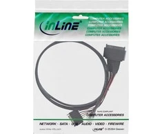 InLine ® Plonas SAS laidas, SFF-8654 į U.2 SFF-8639 + SATA maitinimas, 24Gb/s, 1m