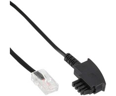 InLine TAE-F kabelis DSL maršrutizatoriui, TAE-F kištukas prie RJ45 8P2C - 20m