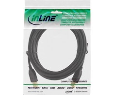 USB kabelis InLine USB-A - USB-A 5 m Juodas (34350S)