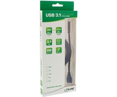 USB kabelis InLine USB-C - mikro B 1,5 m juodasis (35724)