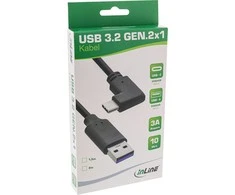USB kabelis InLine USB-A - USB-C 2 m Juodas (35712W)