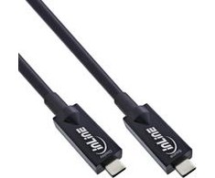 Kabelis USB InLine USB-C - USB-C 7.5 m Juodas (35797A)
