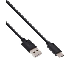 USB kabelis InLine USB-A - USB-C 2 m Juodas (35732)