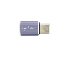 InLine USB ® USB4 adapteris, C tipo USB kištukas/moteris, aliuminis, pilkas