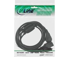 InLine Maitinimo kabelis ® Y maitinimo kabelis 1x F tipo vokiškas kištukas iki 3x juodas IEC kištukas, 3 versija (2m+1/3/2m)