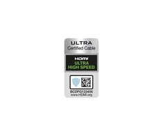 Kabelis InLine ® Sertifikuotas Ultra didelio greičio HDMI kabelis M / M 8K4K auksas, plakiruotas 1 m
