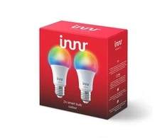 Innr Lighting „Innr 2x Color Bulb E27 Smart LED“, suderinamas su „Philips Hue“ ir „Osram Lightify“, „Zigbee 3.0“, „Alexa“