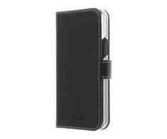 Insmat Exclusive Flip Case piniginės dėklas, iPhone 12 / 12 Pro, juodas