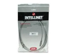 Intracom INTELLINET tinklo kabelis Cat5e U/UTP 15m 50ft. Pilki RJ-45 Vyriški / RJ-45 Vyriški Paauksuoti kontaktai.