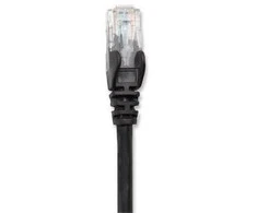 Intracom INTELLINET tinklo kabelis Cat6 U/UTP 1.5m Juodas 5ft. RJ-45 Vyriški / RJ-45 Vyriški Paauksuoti kontaktai Polimaišas