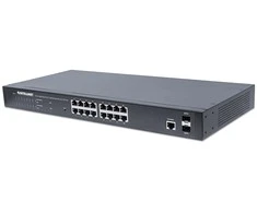 Šakotuvas Intellinet 561341 Switch 16p Gigabit POE+ 2x SFP