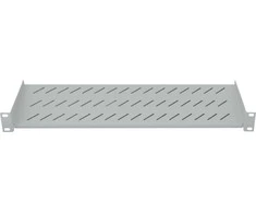 Intellinet 19" konsolinė lentyna, 1U, 2 taškų priekinis tvirtinimas, 150 mm Gylis, Pilkas, 712200