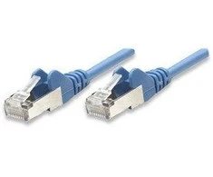 Mėlyna INTELLINET UTP LAN Cat6, kabelis, pleistras, 1.0m, mėlynas, 342575