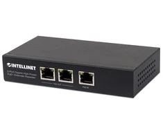 Šakotuvas Intracom INTELLINET 2 prievadų Gigabit PoE+ plėstuvas IEEE 802.3at/af Suderinamas 100 m papildomo diapazono metalas