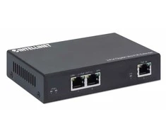 Intracom INTELLINET 2-port Gigabit Ultra PoE plėstuvas Prideda iki 100m 328ft prie PoE diapazono PoE maitinimo biudžeto 60W 2x PSE prievadai IEEE 802.3bt/at/af
