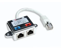 Intellinet 504195 kabelių sąsaja / invertavimo adapteris RJ-45 2x RJ-45 Sidabras