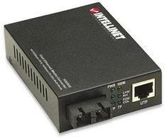 Intellinet 506502 tinklo medijos keitiklis 100 Mbit/ai 1310 nm Keli režimai Juoda