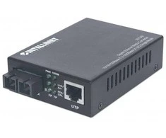 Intellinet 507349 tinklo medijos keitiklis 1000 Mbit/ai 1310 nm Vienas režimas Juoda