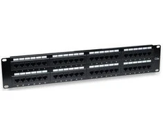 Intellinet 513579 Komutacinė panelė UTP Cat5e 2U 48 prievadų RJ45, juoda