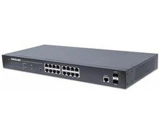 Šakotuvas Intellinet 561341 Switch 16p Gigabit POE+ 2x SFP
