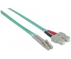 Intracom INTELLINET Fiber Optic Komutacinis kabelis LC/SC OM3 5m aqua 50/125um Duplex Multimode