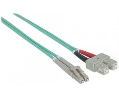 Intracom INTELLINET Fiber Optic Komutacinis kabelis LC/SC OM3 5m aqua 50/125um Duplex Multimode