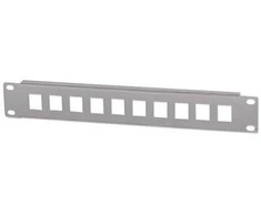 Intellinet Network Solutions INTELLINET 10-Port Patchpanel unbestückt 10" 1 HE grau