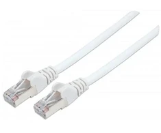 Intellinet Network Solutions Jungiamasis laidas su žaliu Cat7 S / FTP kabeliu 3m balta