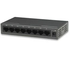 Šakotuvas „Intellinet 523318“ komutatorius 8x RJ45 10/100Mbps, metalinis, su jungtimi