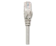 Intracom INTELLINET tinklo kabelis Cat5e U/UTP 2,0m 7ft. Pilki RJ-45 Vyriški / RJ-45 Vyriški Paauksuoti kontaktai.