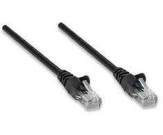 Intracom Intellinet Network Solutions Pečkordas, 5E katė, UTP, 10m, juoda, 5 vnt (345378- 5P)