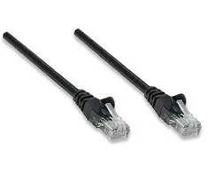 Intracom Intellinet Network Solutions Pečkordas, 5E katė, UTP, 10m, juoda, 5 vnt (345378- 5P)