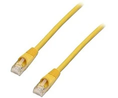 Intracom INTELLINET tinklo kabelis Cat5e U/UTP 2,0m 7ft. Geltona RJ-45 Vyriški / RJ-45 Vyriški Paauksuoti kontaktai Polibag