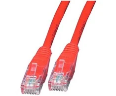 Intracom Intellinet Cat5e UTP, 2m tinklo kabelis U/UTP (UTP) Raudona
