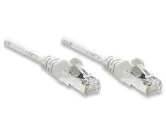 Intracom INTELLINET tinklo kabelis Cat6 U/UTP 5.0m Baltas 14ft. RJ-45 Vyriški / RJ-45 Vyriški Paauksuoti kontaktai Polimaišas