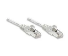 Intracom INTELLINET tinklo kabelis Cat6 U/UTP 5.0m Baltas 14ft. RJ-45 Vyriški / RJ-45 Vyriški Paauksuoti kontaktai Polimaišas