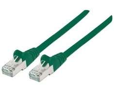 Intellinet tinklo sprendimų kabelis RJ-45, Cat6A, CU, S / FTP, 1m, žalias 350600