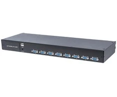 Intracom INTELLINET 507776 Intellinet 8 prievadų KVM VGA/USB/PS2 jungiklis, skirtas KVM LCD konsolei