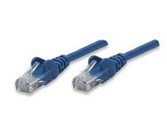 Intracom Mėlynas INTELLINET UTP LAN laidas, pleistras, 0,5m, mėlynas, 2xRJ45, 318129