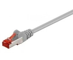 INTELLINET LSOH tinklo kabelis, Cat6, SFTP RJ45 kištukas / RJ45 kištukas, 1,0 m (3 pėdos), Pilkas, 733229
